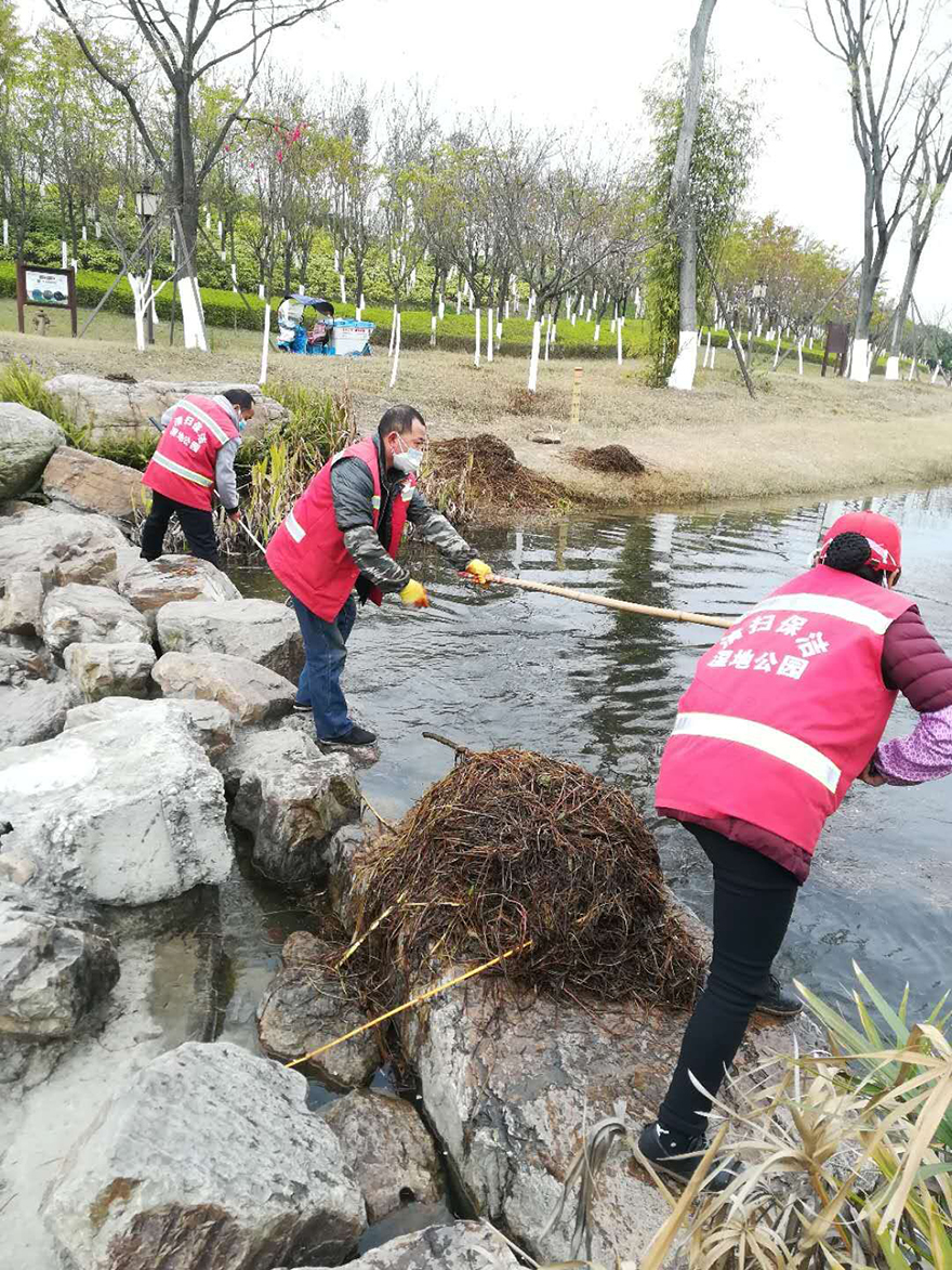 小枧生態(tài)公園開展大掃除活動(dòng)1